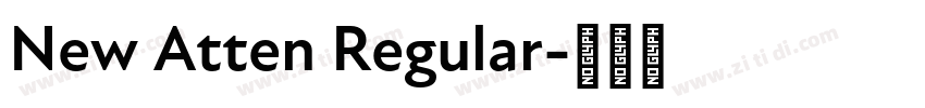 New Atten Regular字体转换